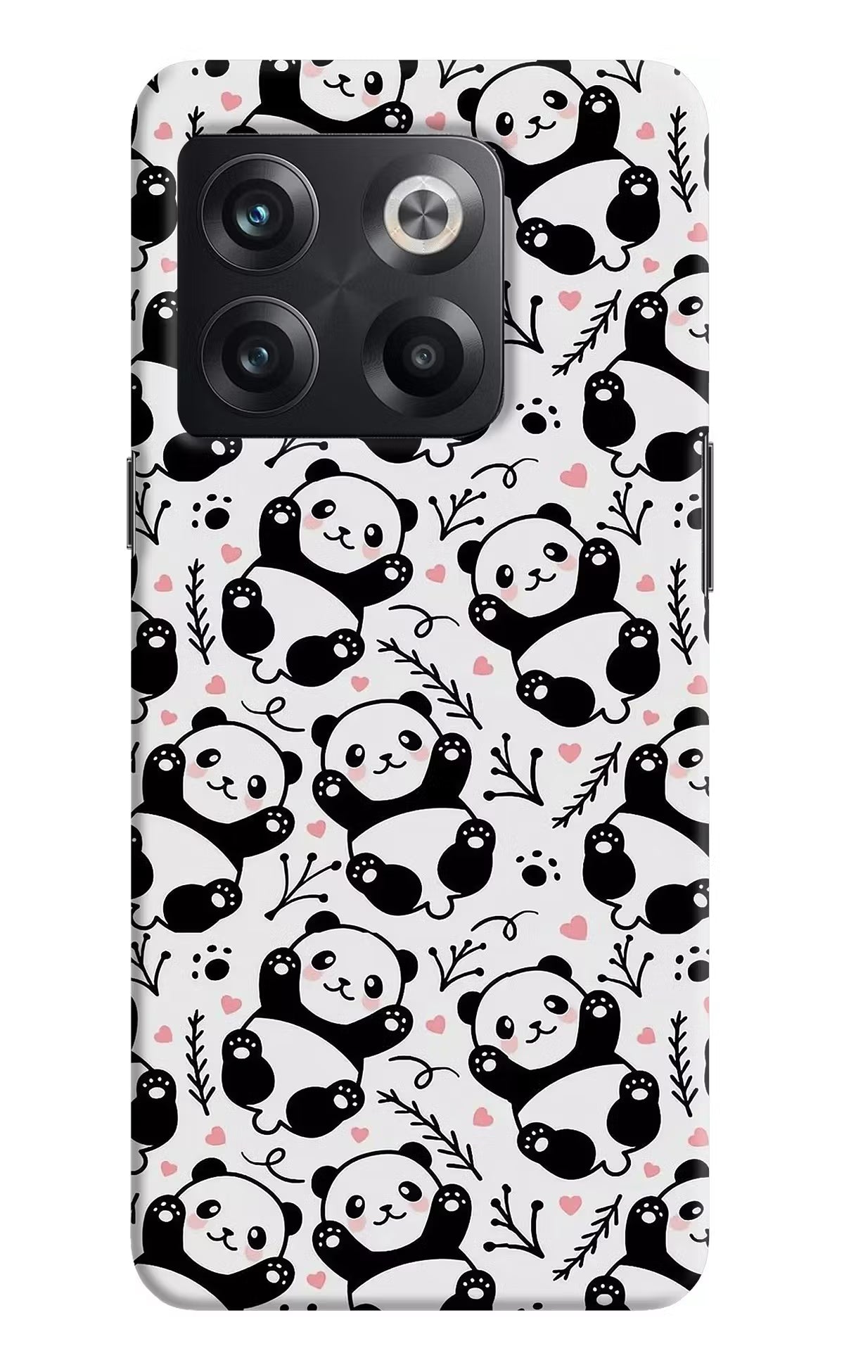 Cute Panda OnePlus 10T 5G Hard Case Back Cover by Casekaro