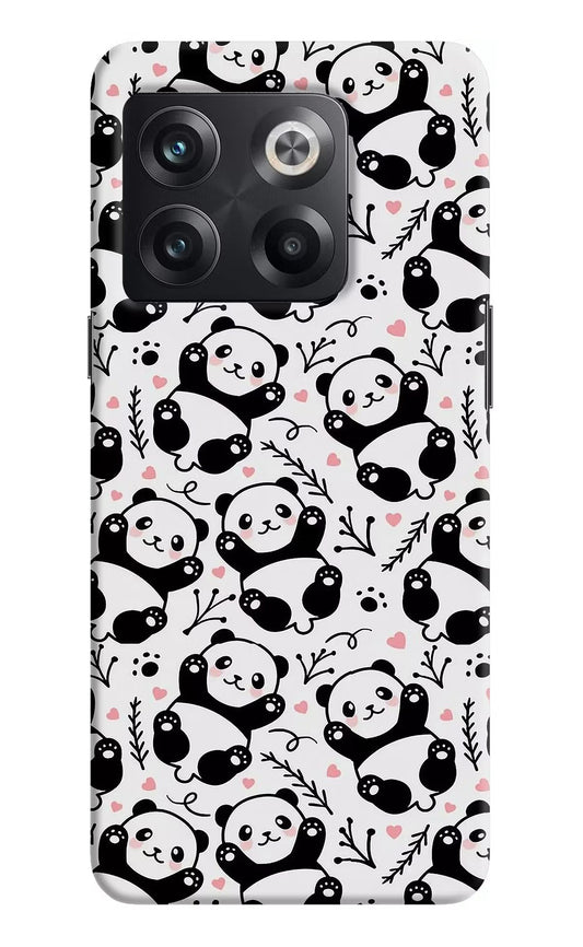 Cute Panda OnePlus 10T 5G Hard Case Back Cover by Casekaro