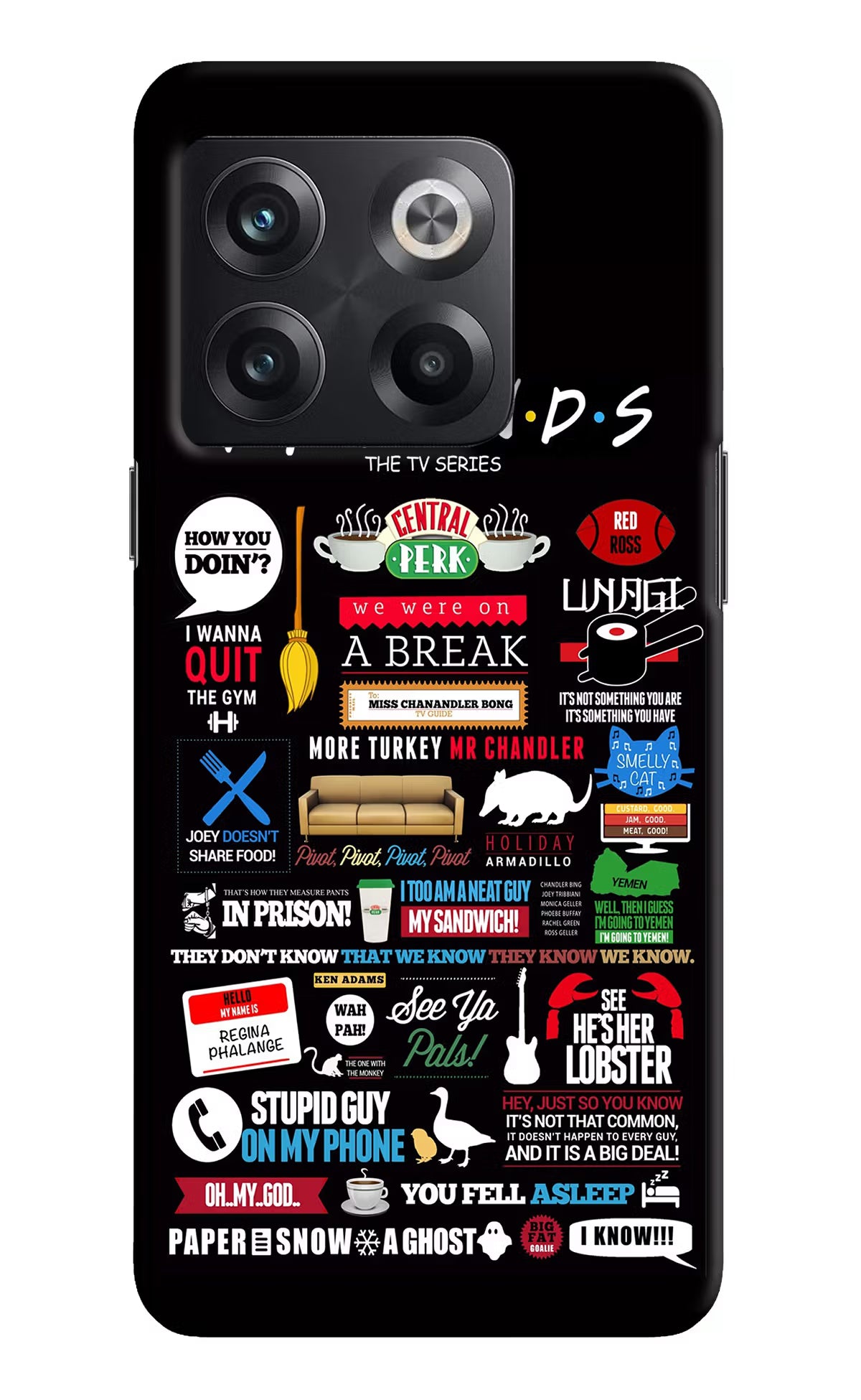 FRIENDS OnePlus 10T 5G Hard Case Back Cover by Casekaro