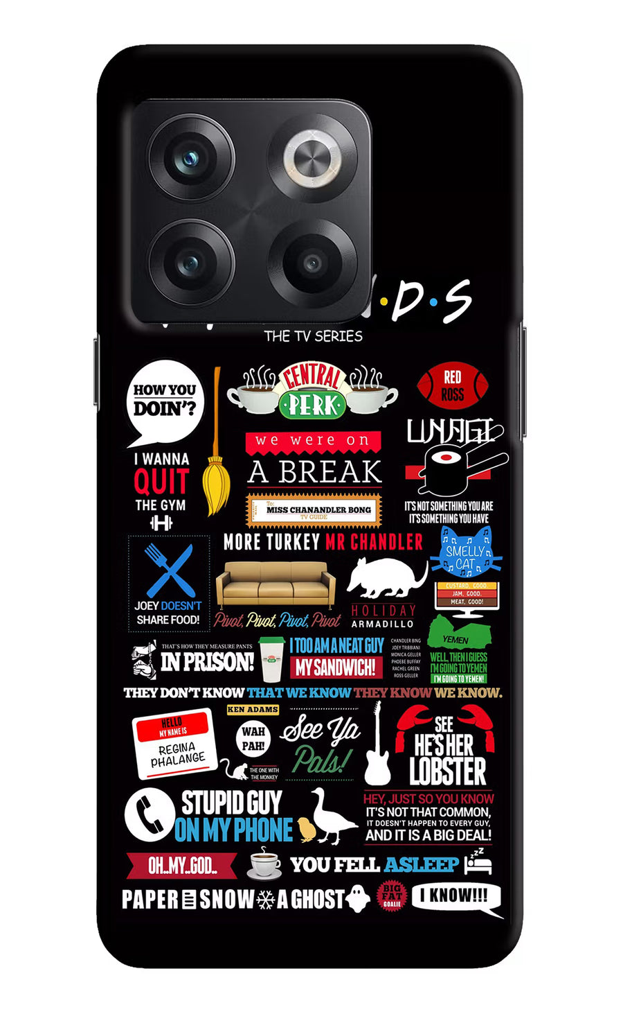 FRIENDS OnePlus 10T 5G Back Cover, Hard case