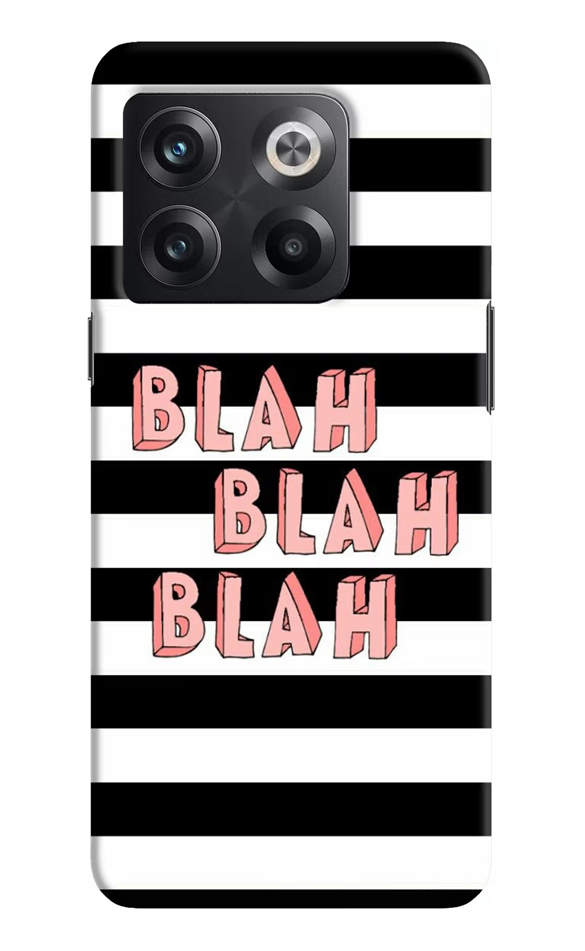 Blah Blah Blah OnePlus 10T 5G Hard Case Back Cover by Casekaro