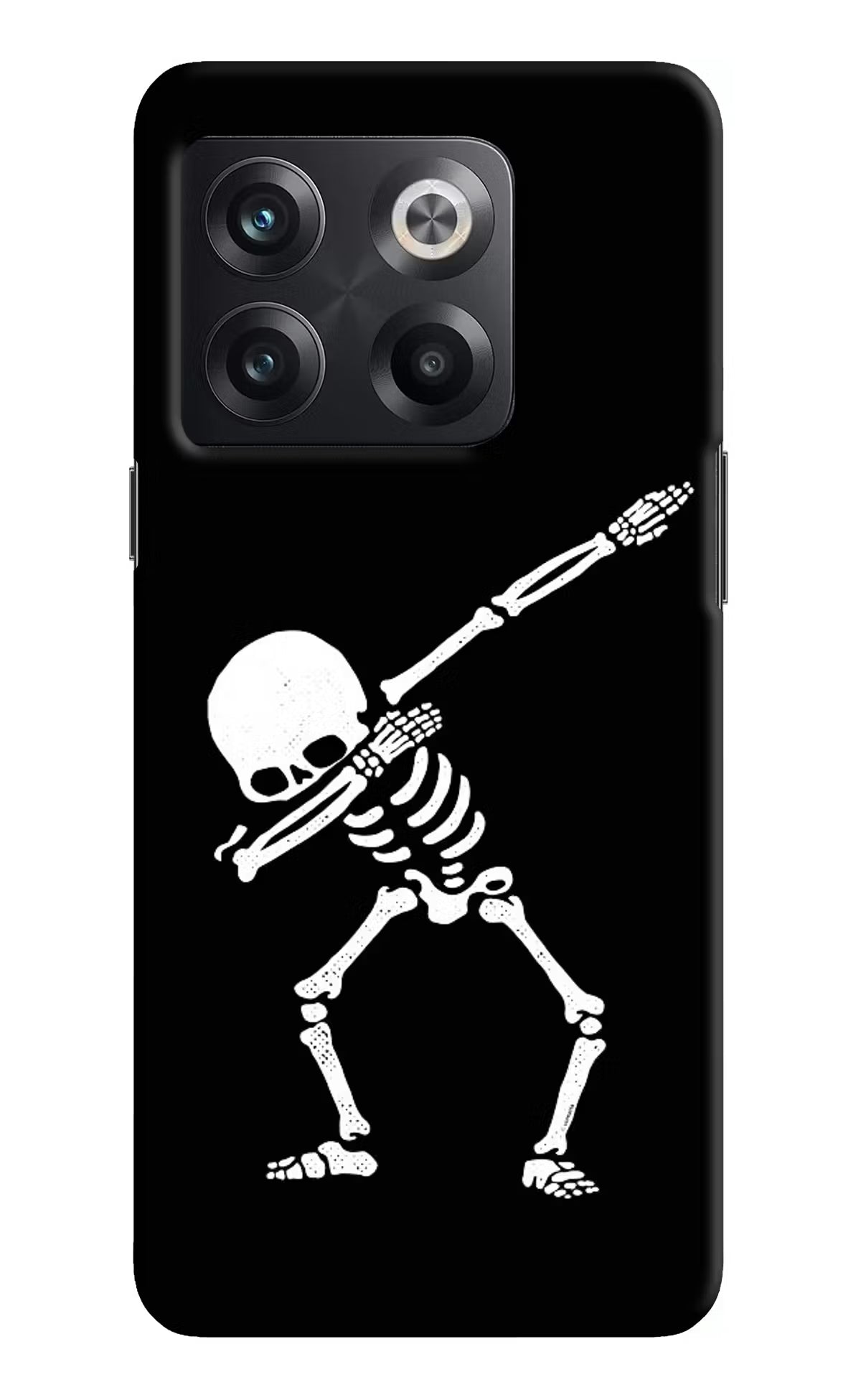 Dabbing Skeleton Art OnePlus 10T 5G Hard Case Back Cover by Casekaro