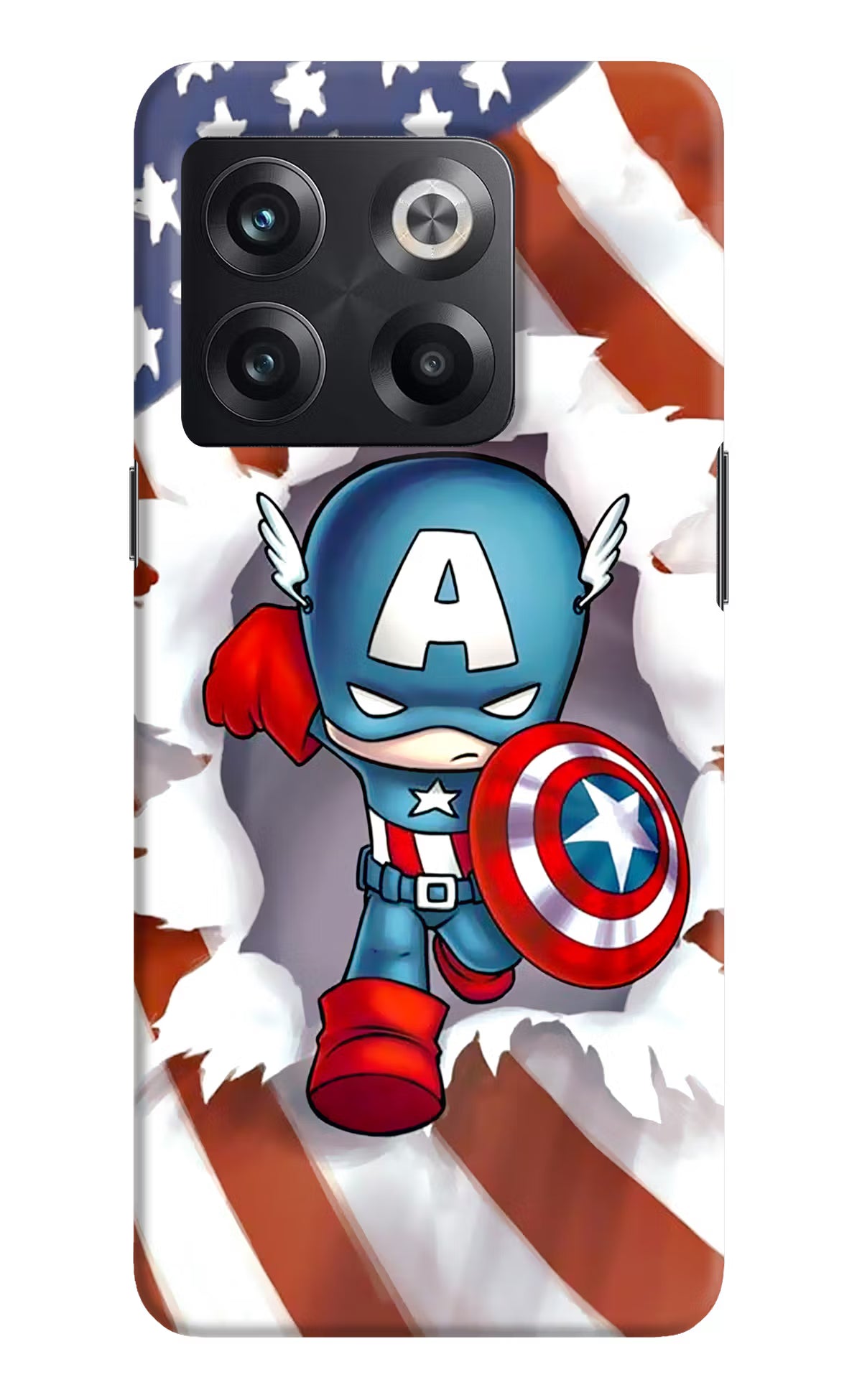 Captain America OnePlus 10T 5G Hard Case Back Cover by Casekaro