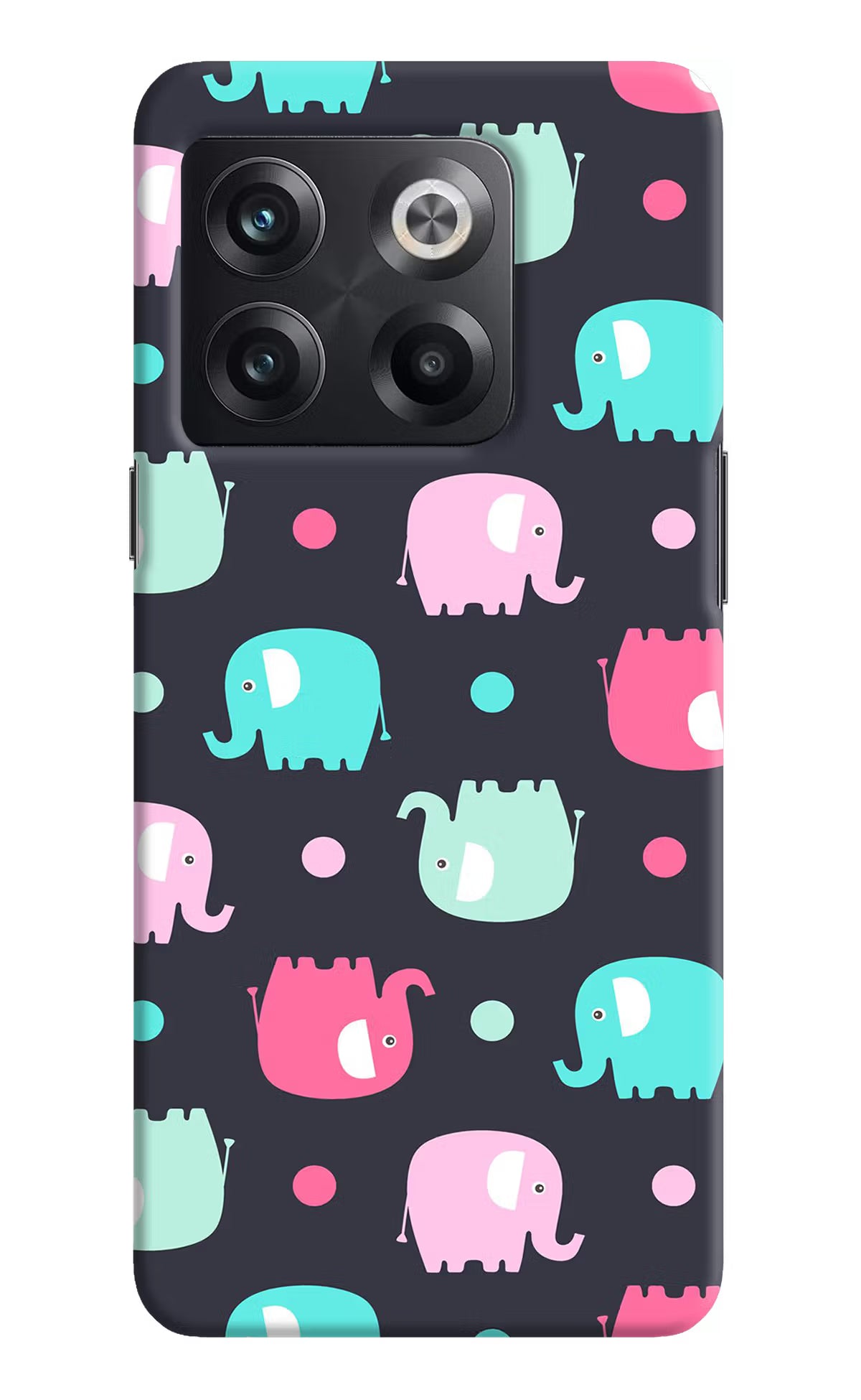 Elephants OnePlus 10T 5G Hard Case Back Cover by Casekaro