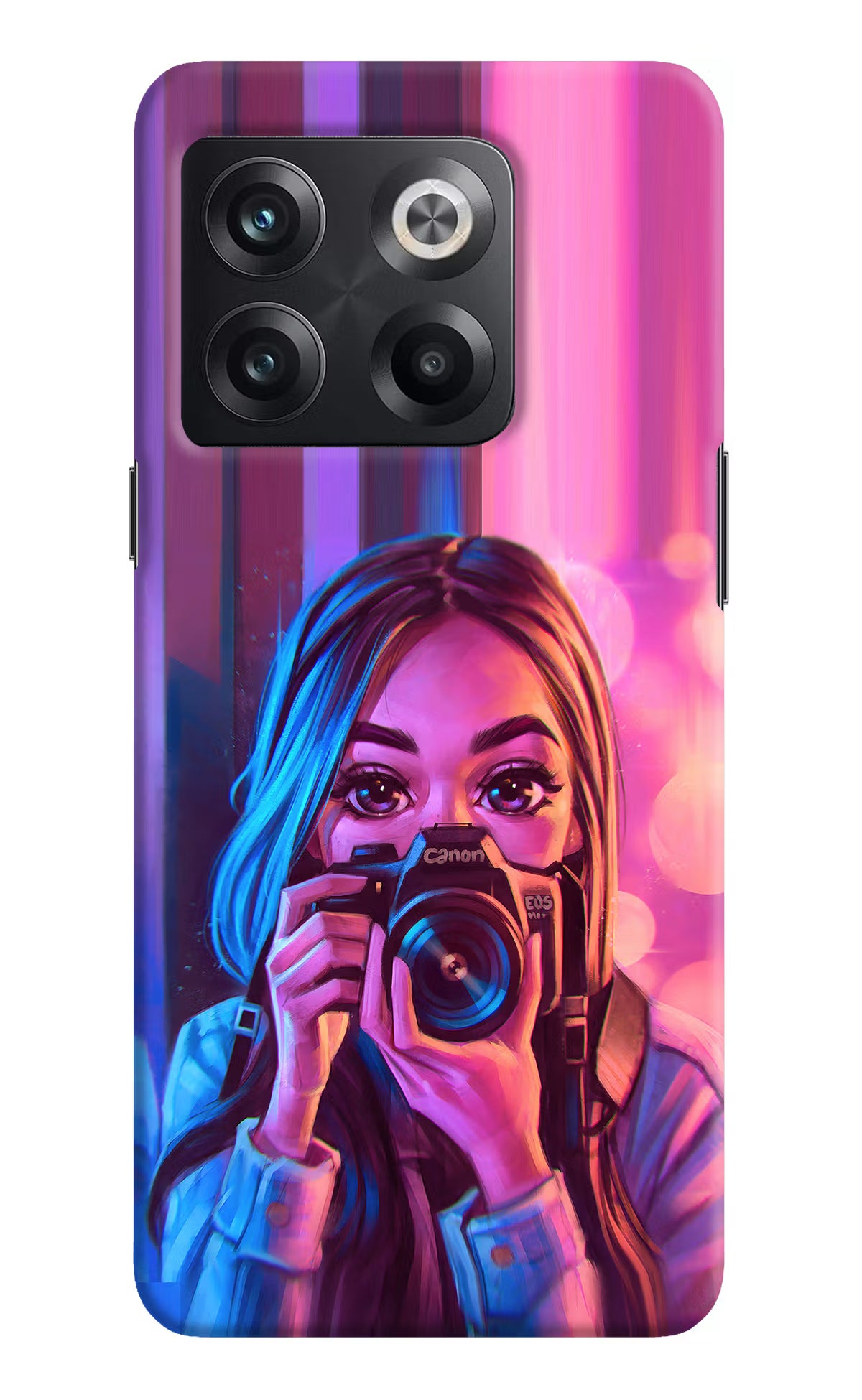 Girl Photographer OnePlus 10T 5G Hard Case Back Cover by Casekaro