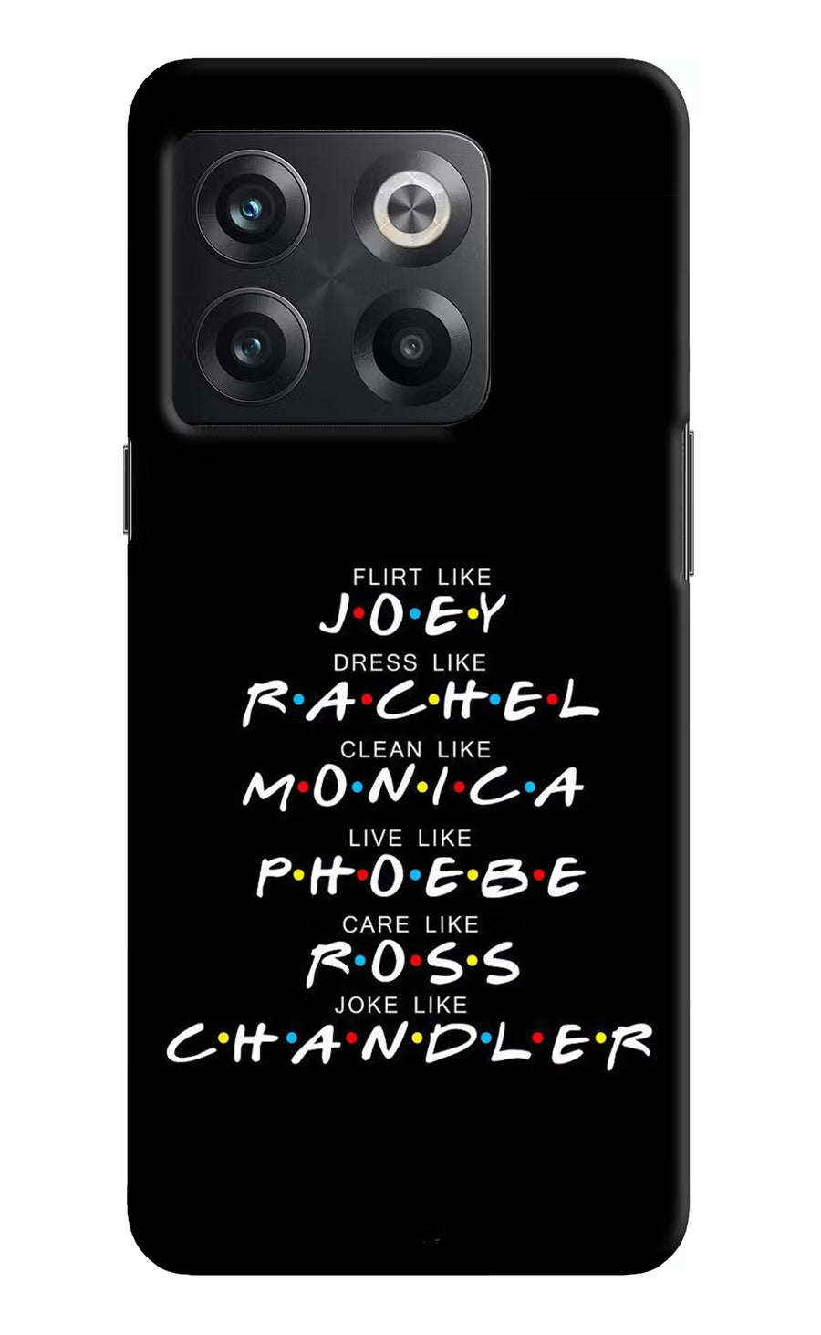 FRIENDS Character OnePlus 10T 5G Back Cover, Hard case