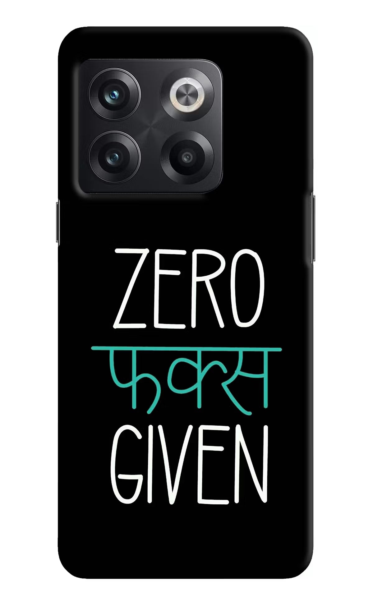 Zero Fucks Given OnePlus 10T 5G Hard Case Back Cover by Casekaro
