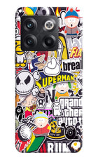 Sticker Bomb OnePlus 10T 5G Hard Case Back Cover by Casekaro