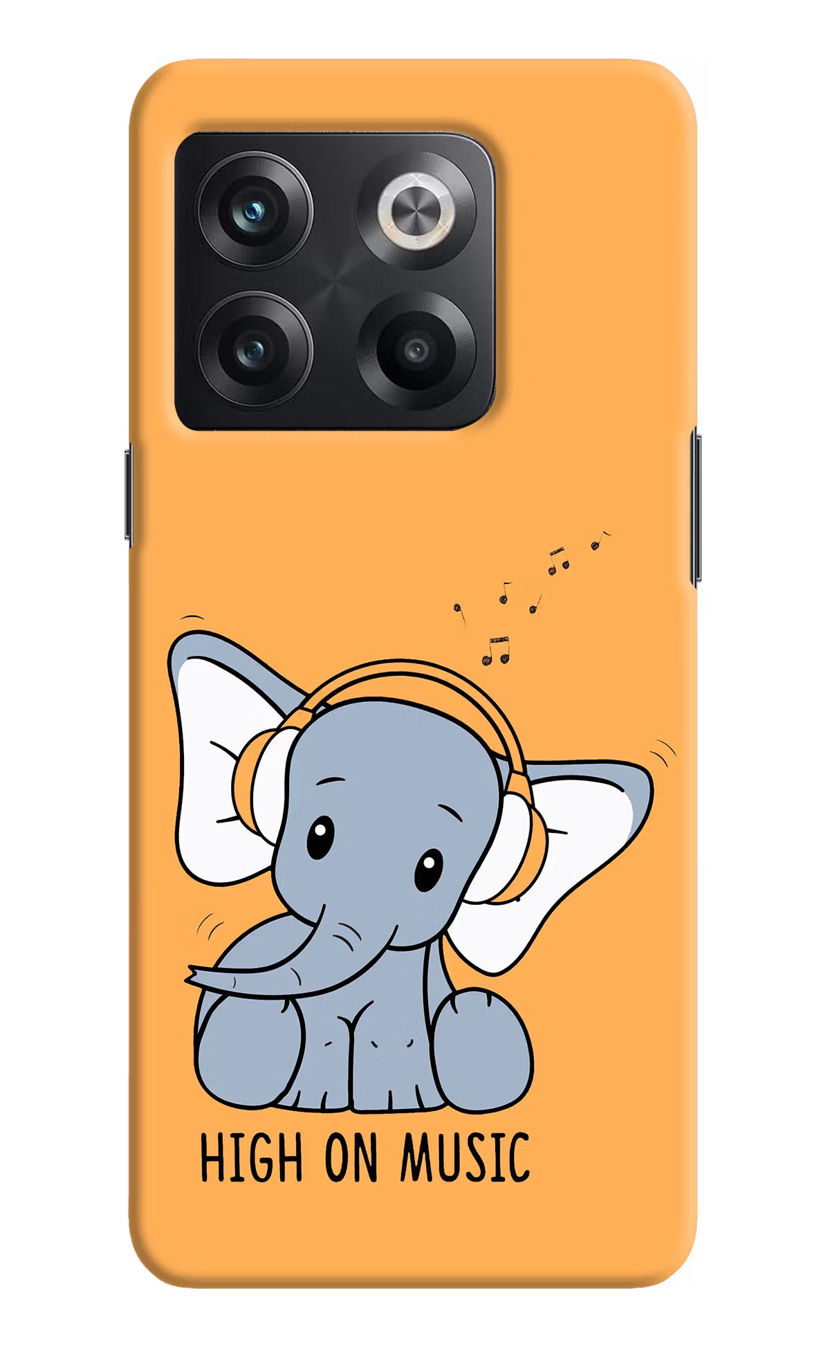 High On Music OnePlus 10T 5G Hard Case Back Cover by Casekaro