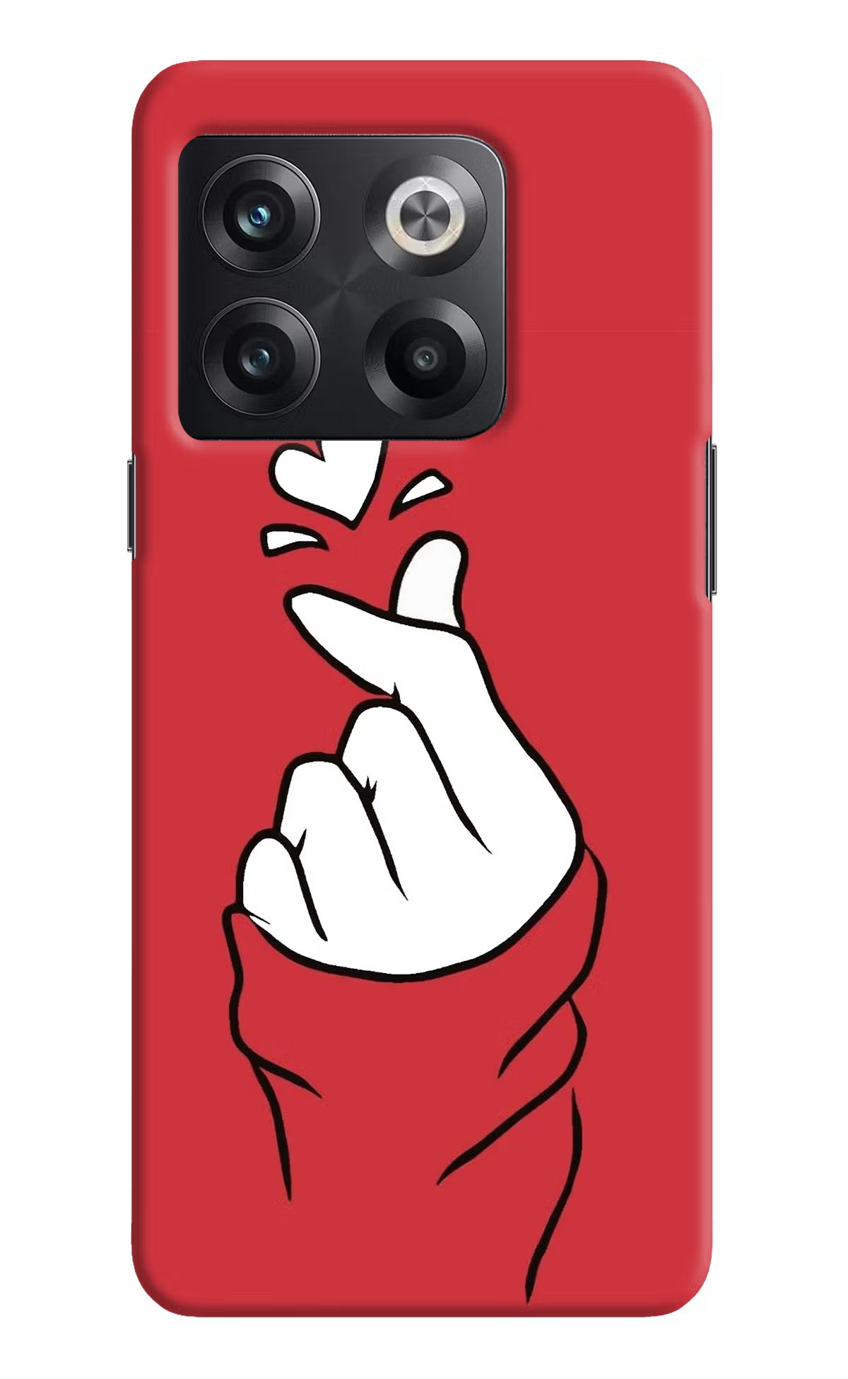 Korean Love Sign OnePlus 10T 5G Hard Case Back Cover by Casekaro
