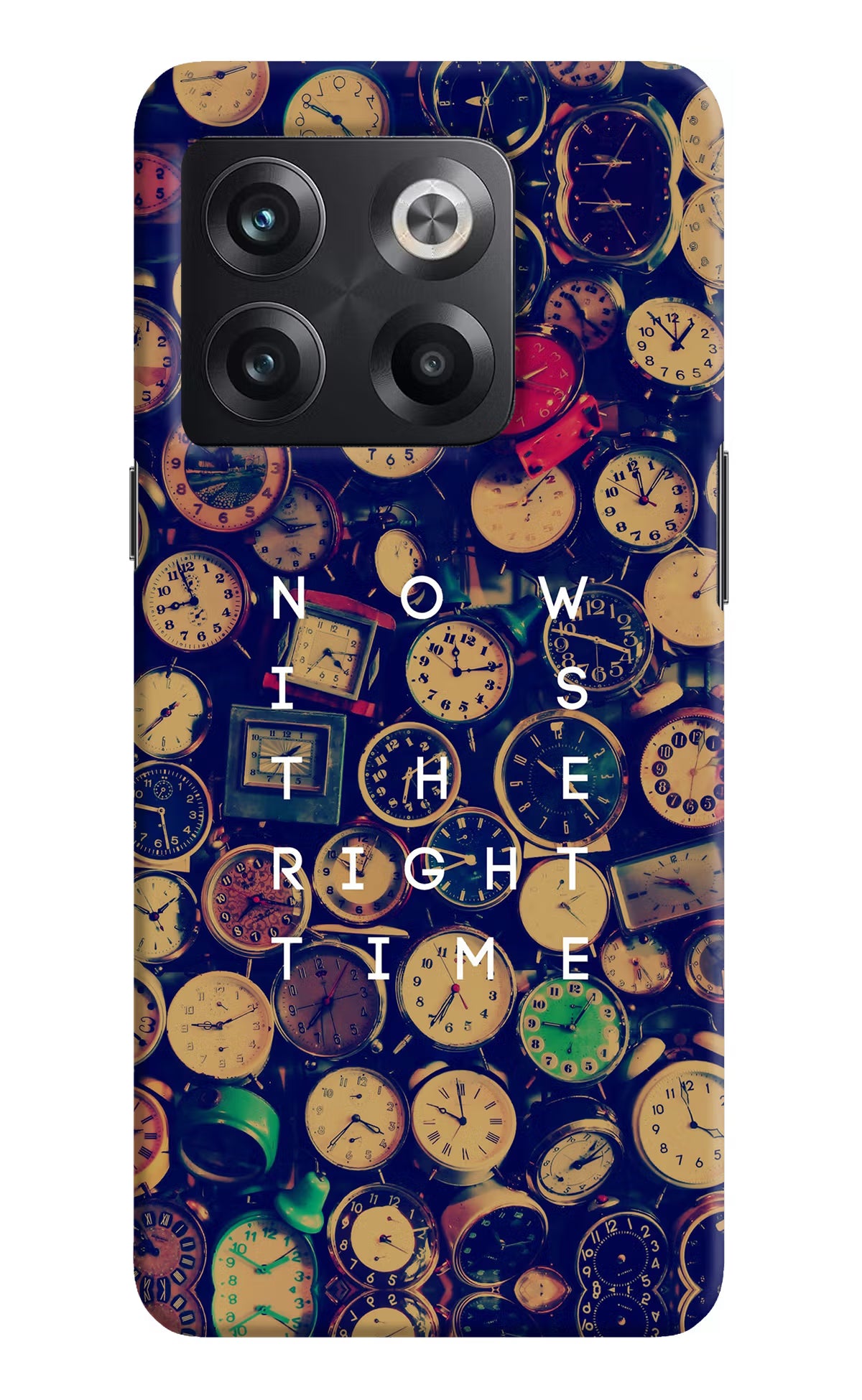 Now is the Right Time Quote OnePlus 10T 5G Hard Case Back Cover by Casekaro