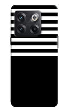 Black and White Print OnePlus 10T 5G Hard Case Back Cover by Casekaro