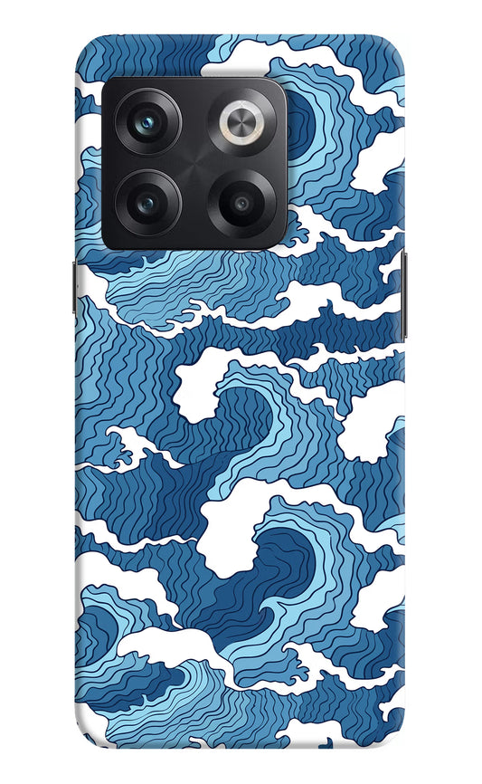 Blue Waves OnePlus 10T 5G Hard Case Back Cover by Casekaro