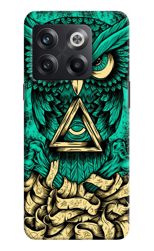 Green Owl OnePlus 10T 5G Hard Case Back Cover by Casekaro