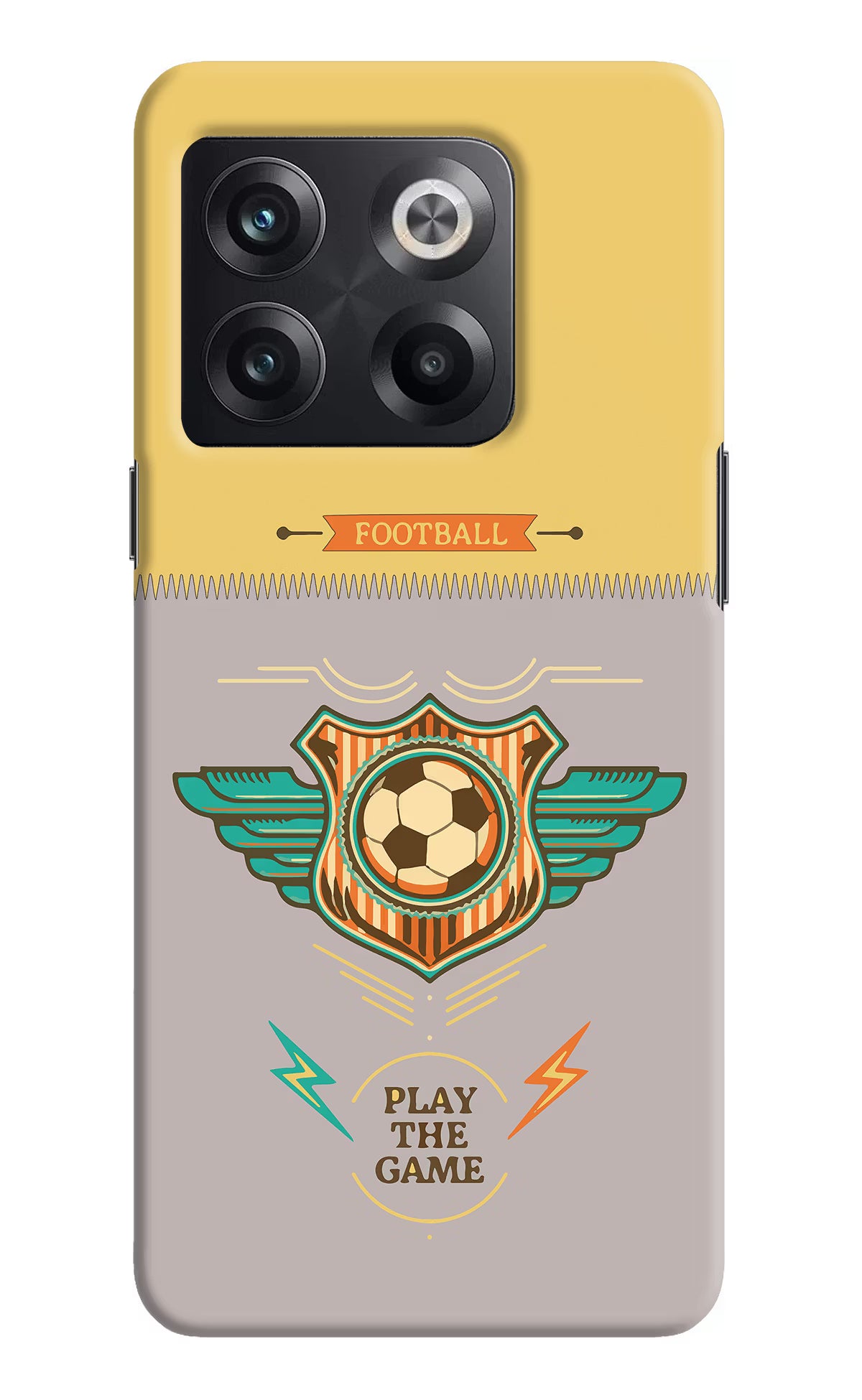 Football OnePlus 10T 5G Hard Case Back Cover by Casekaro