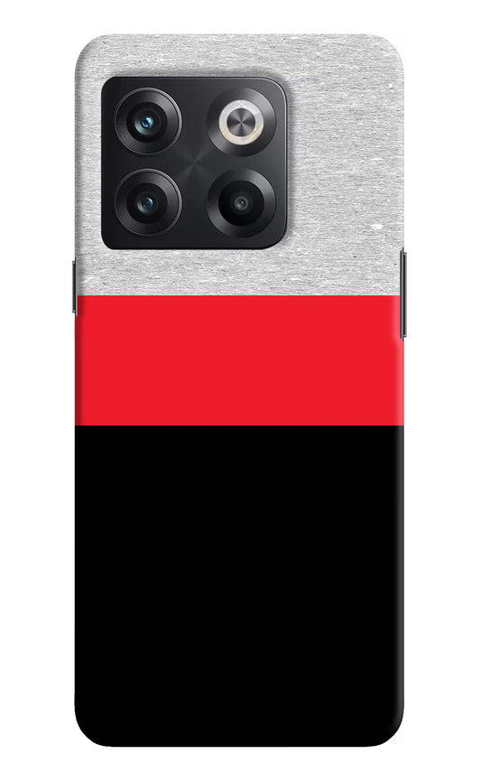 Tri Color Pattern OnePlus 10T 5G Hard Case Back Cover by Casekaro