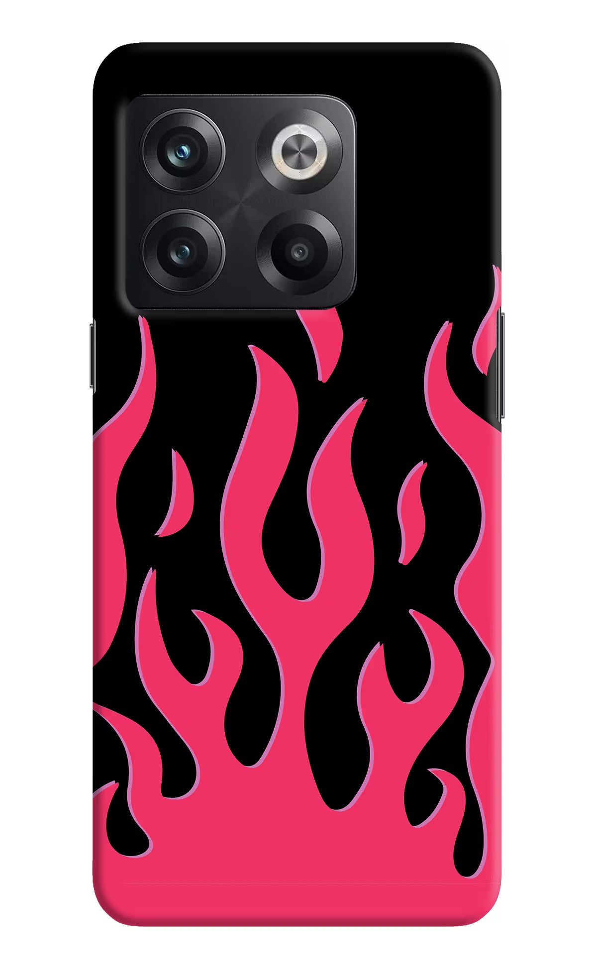 Fire Flames OnePlus 10T 5G Hard Case Back Cover by Casekaro