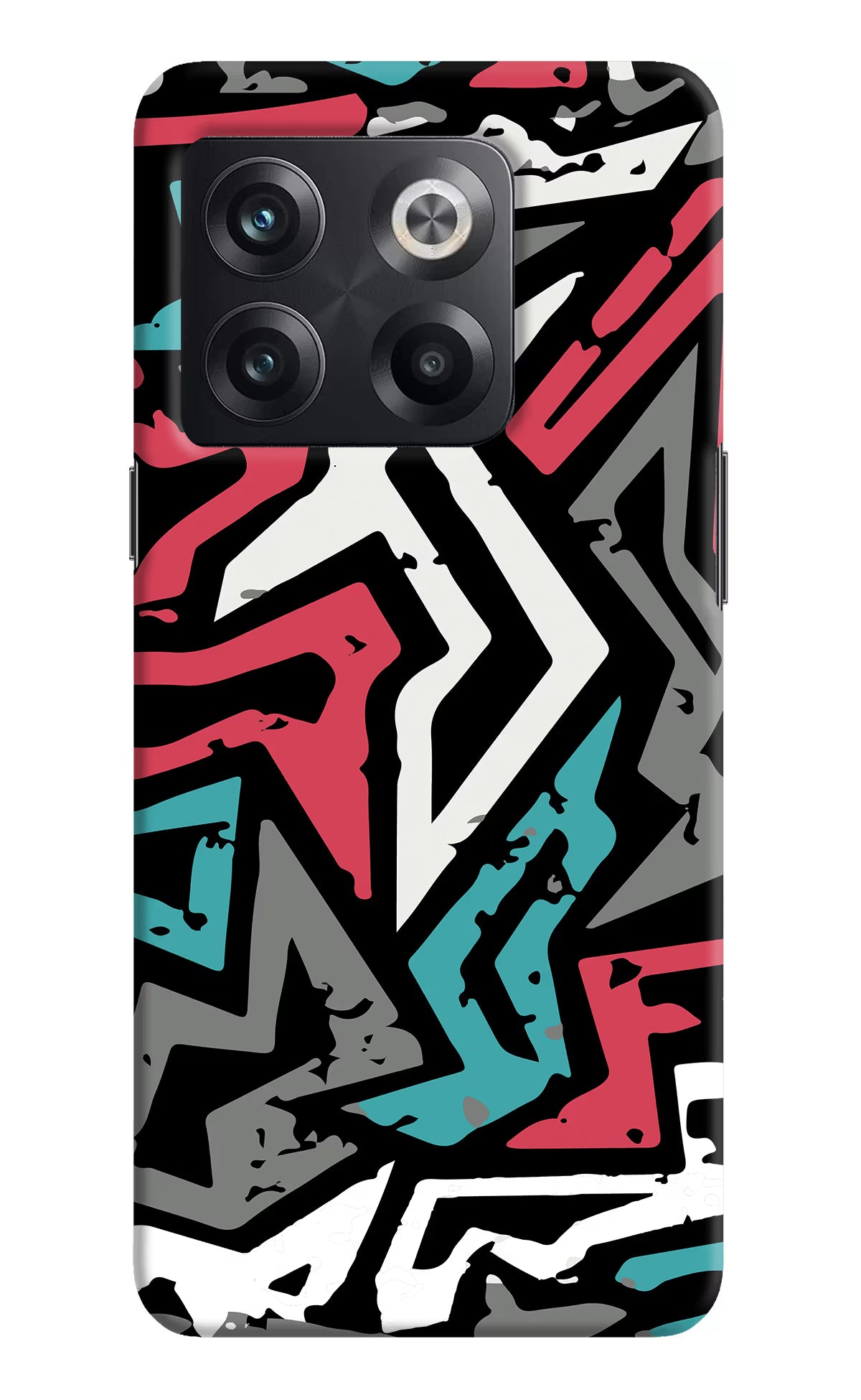 Geometric Graffiti OnePlus 10T 5G Hard Case Back Cover by Casekaro