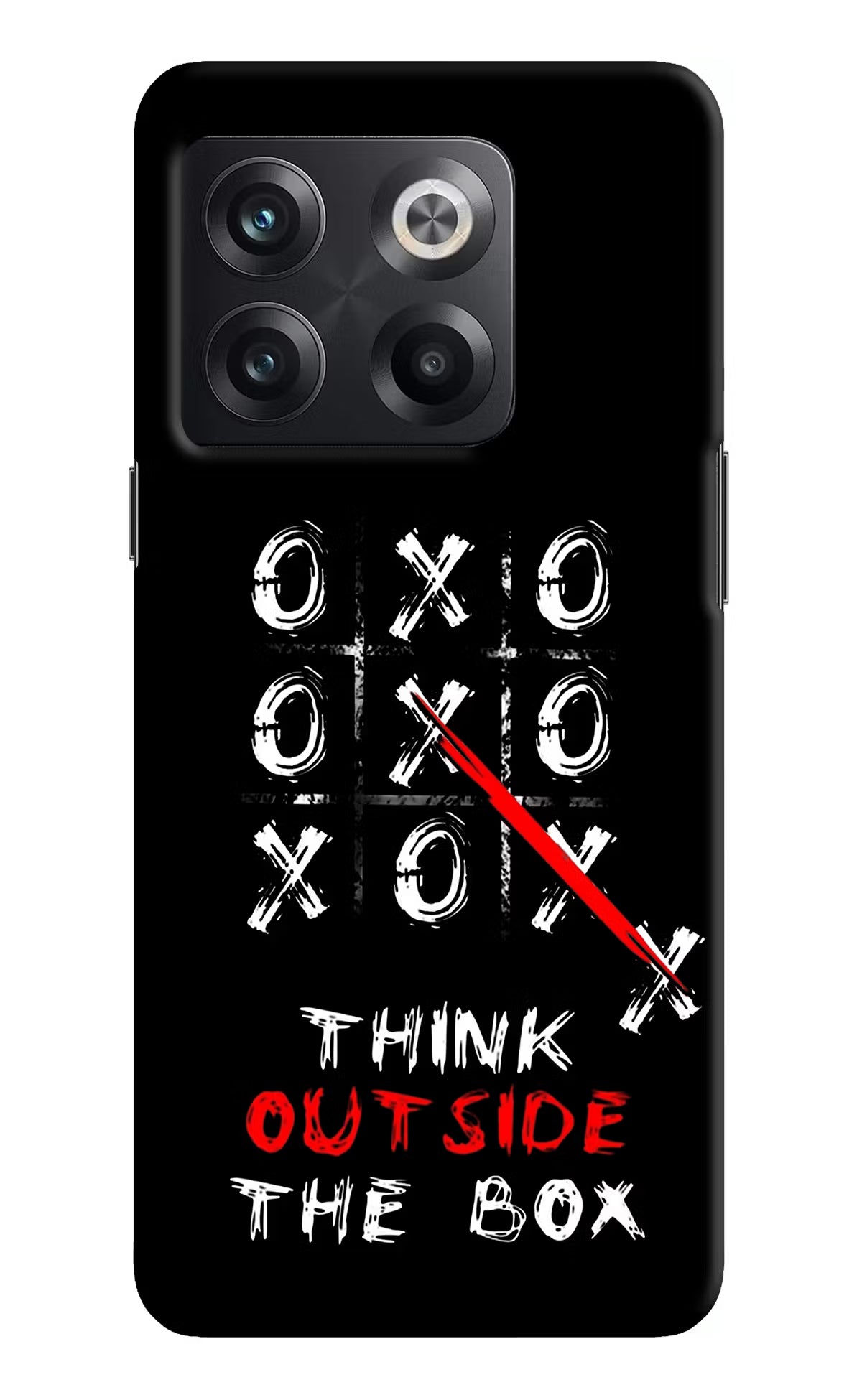 Think out of the BOX OnePlus 10T 5G Hard Case Back Cover by Casekaro