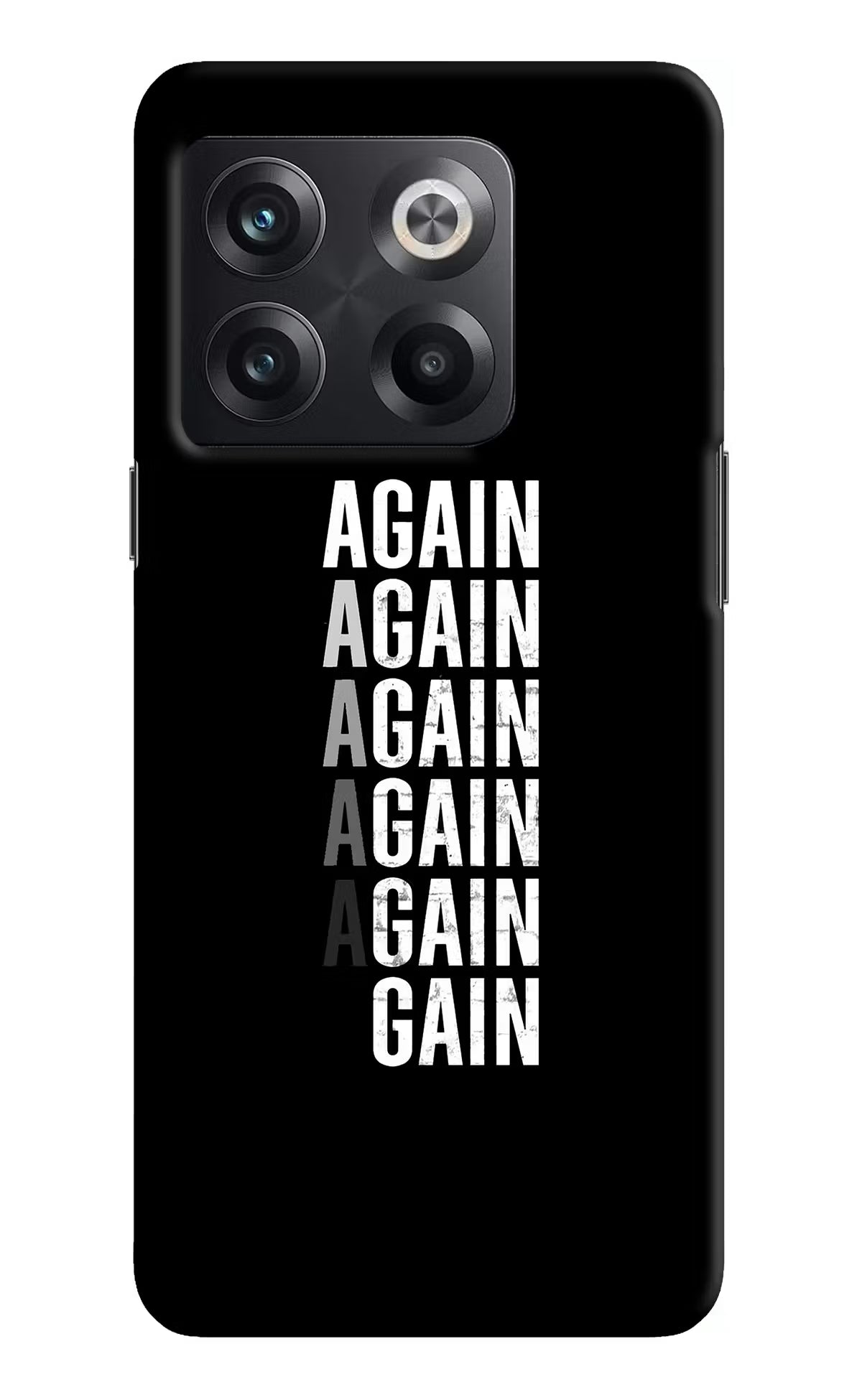 Again Again Gain OnePlus 10T 5G Hard Case Back Cover by Casekaro