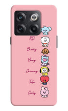 BTS names OnePlus 10T 5G Hard Case Back Cover by Casekaro