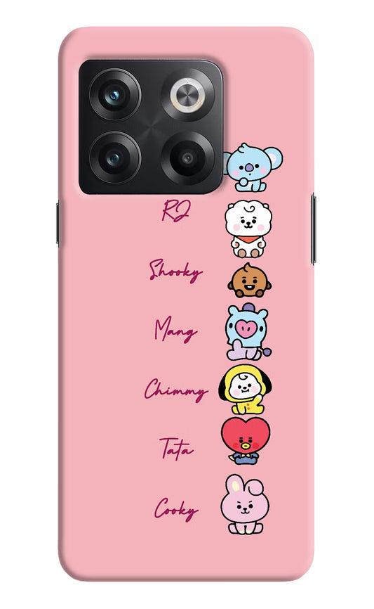 BTS names OnePlus 10T 5G Hard Case Back Cover by Casekaro