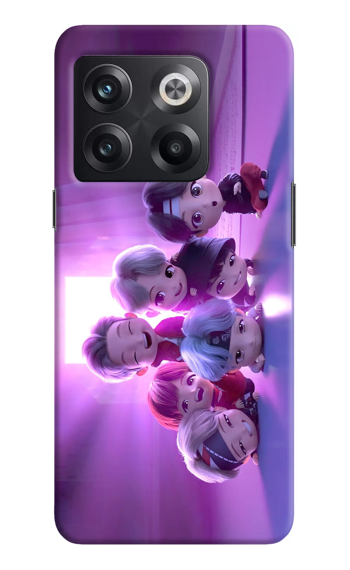 BTS Chibi OnePlus 10T 5G Hard Case Back Cover by Casekaro