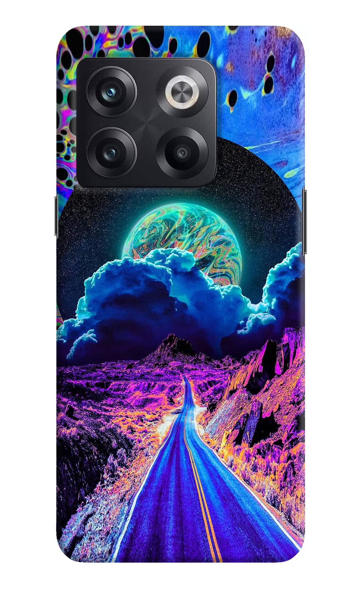 Psychedelic Painting OnePlus 10T 5G Hard Case Back Cover by Casekaro