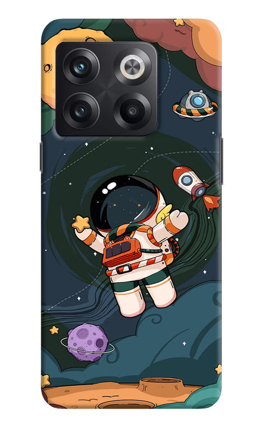 Cartoon Astronaut OnePlus 10T 5G Hard Case Back Cover by Casekaro