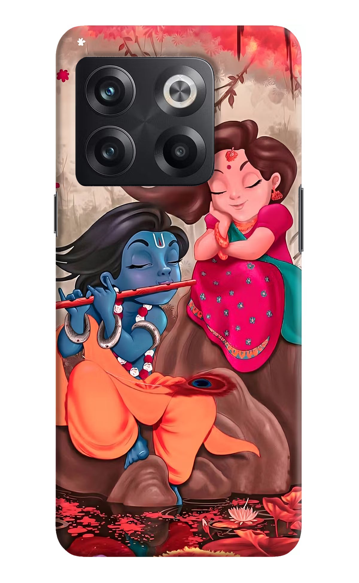 Radhe Krishna OnePlus 10T 5G Hard Case Back Cover by Casekaro