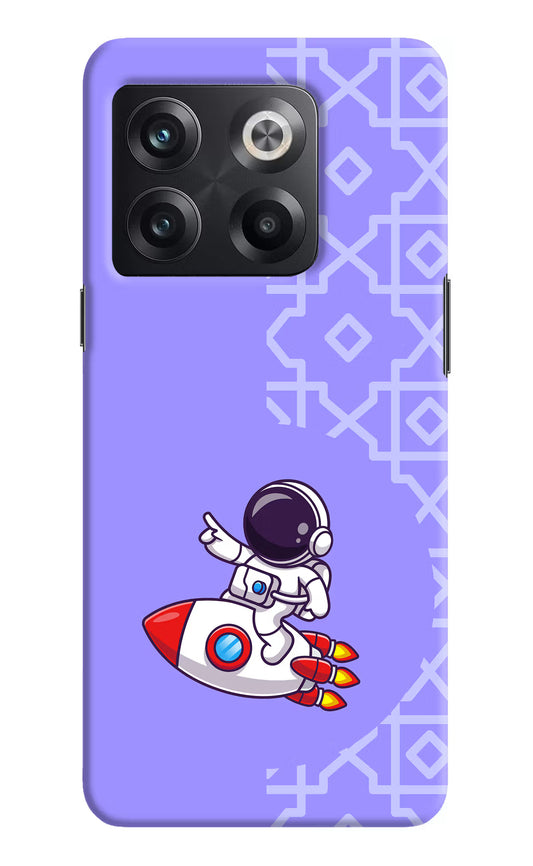 Cute Astronaut OnePlus 10T 5G Hard Case Back Cover by Casekaro