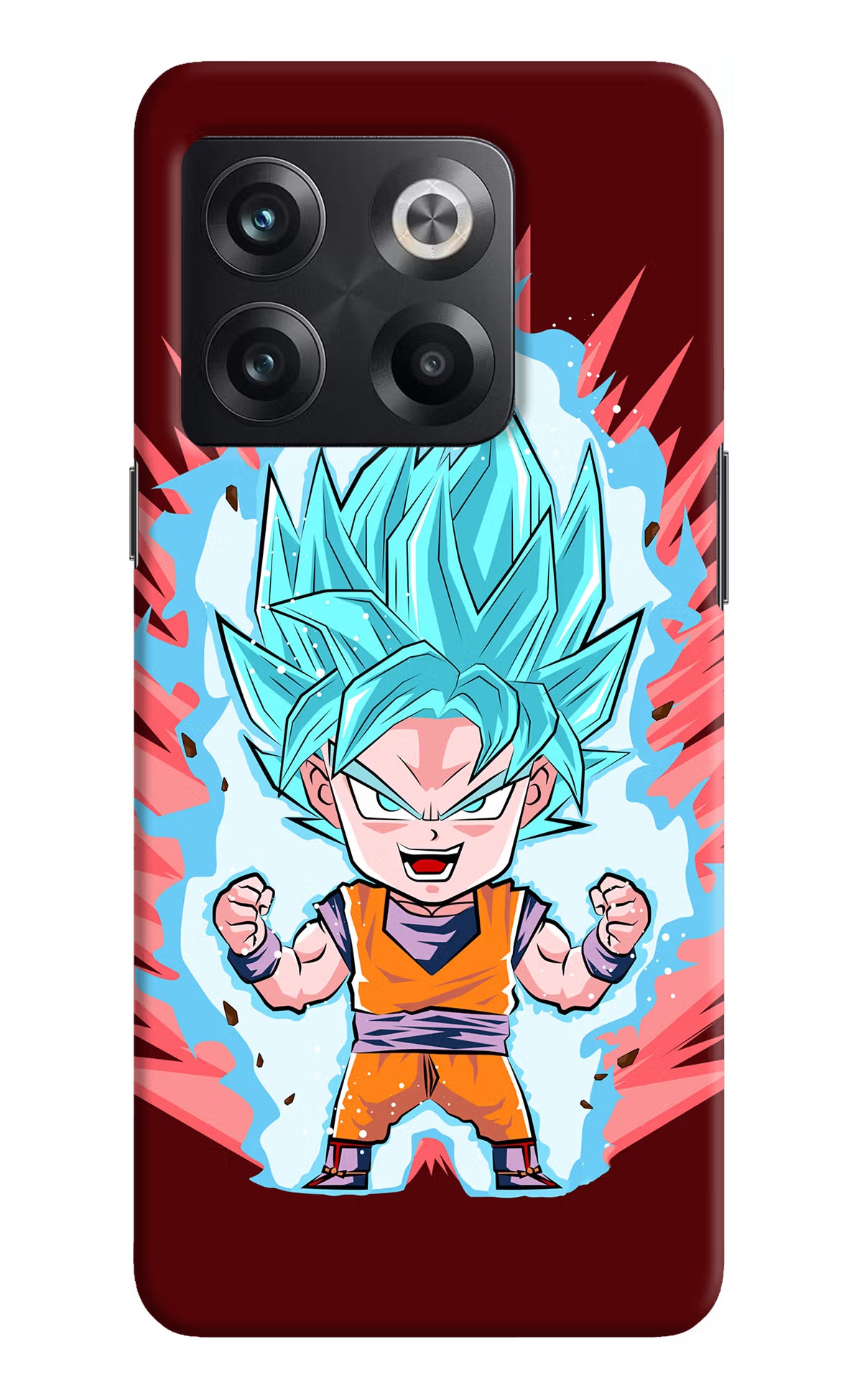 Goku Little OnePlus 10T 5G Hard Case Back Cover by Casekaro