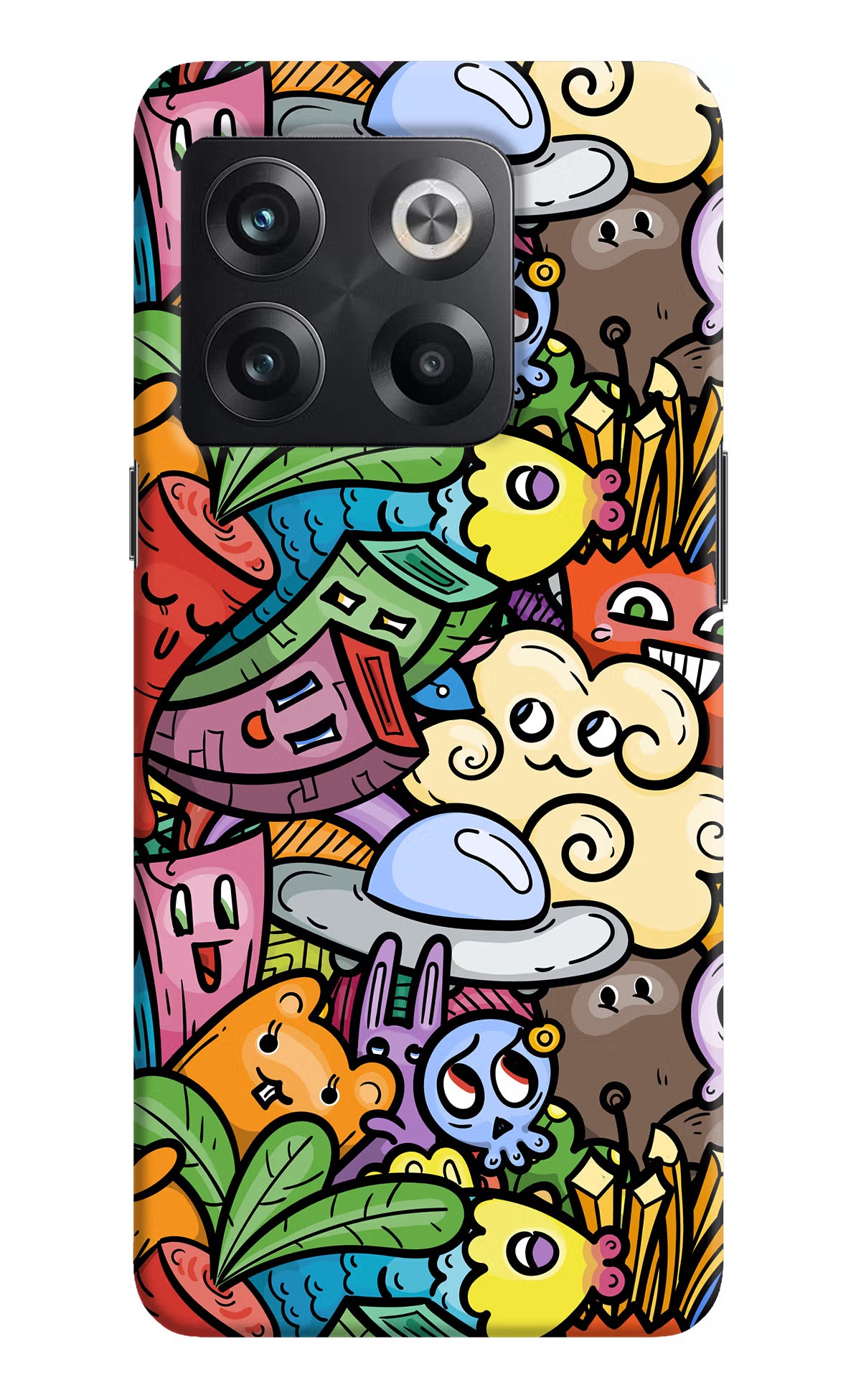 Veggie Doodle OnePlus 10T 5G Hard Case Back Cover by Casekaro