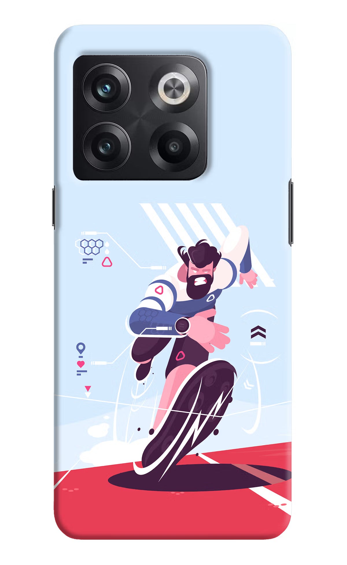 Run Pro OnePlus 10T 5G Hard Case Back Cover by Casekaro