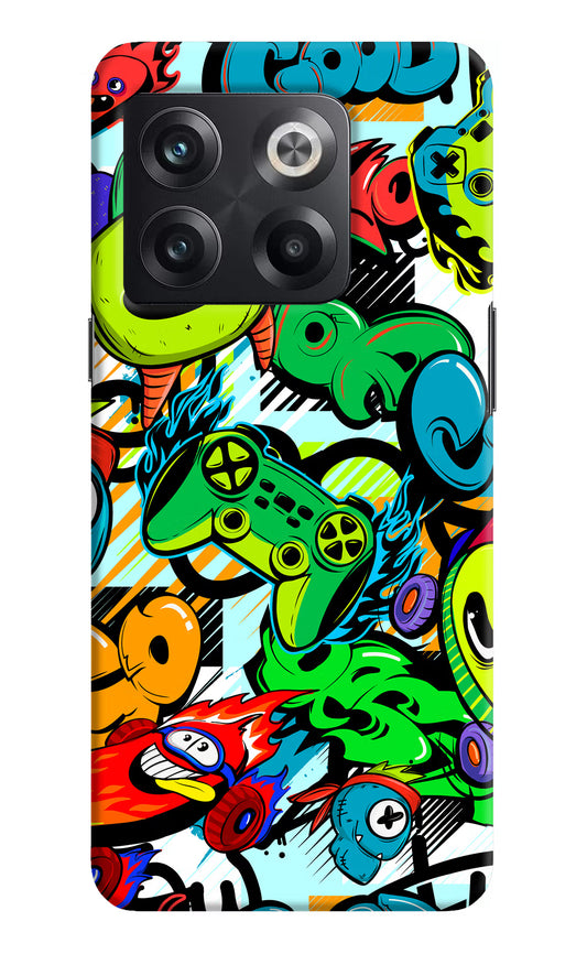 Game Doodle OnePlus 10T 5G Hard Case Back Cover by Casekaro