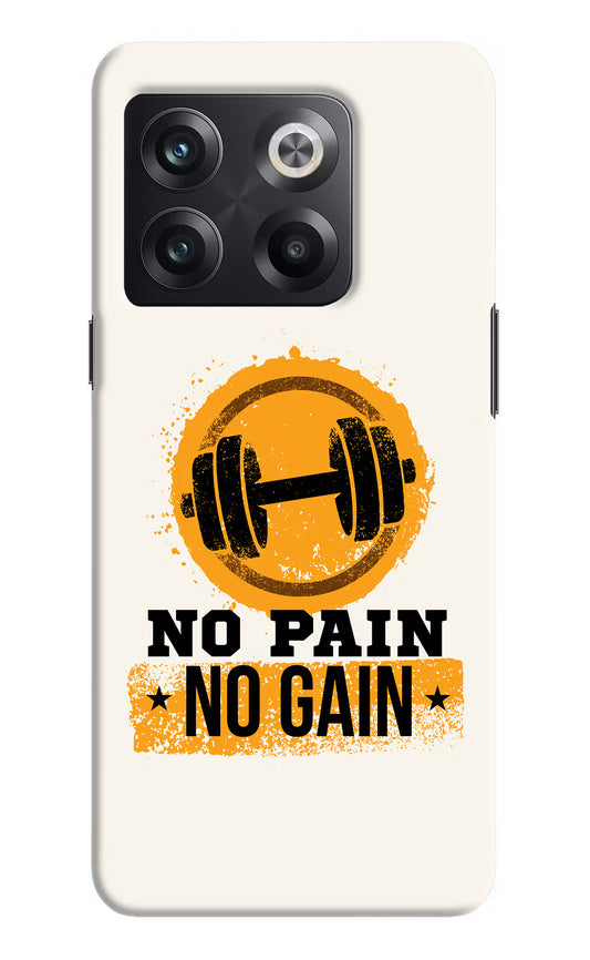No Pain No Gain OnePlus 10T 5G Hard Case Back Cover by Casekaro