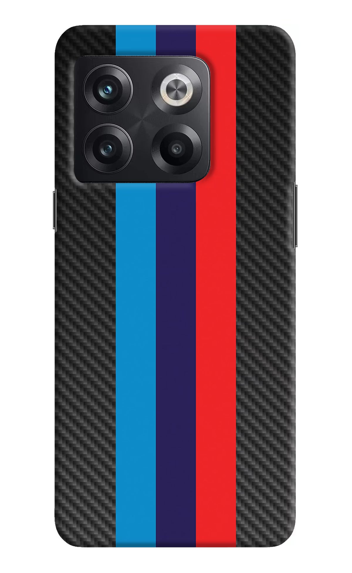 BMW Stripes Pattern OnePlus 10T 5G Hard Case Back Cover by Casekaro