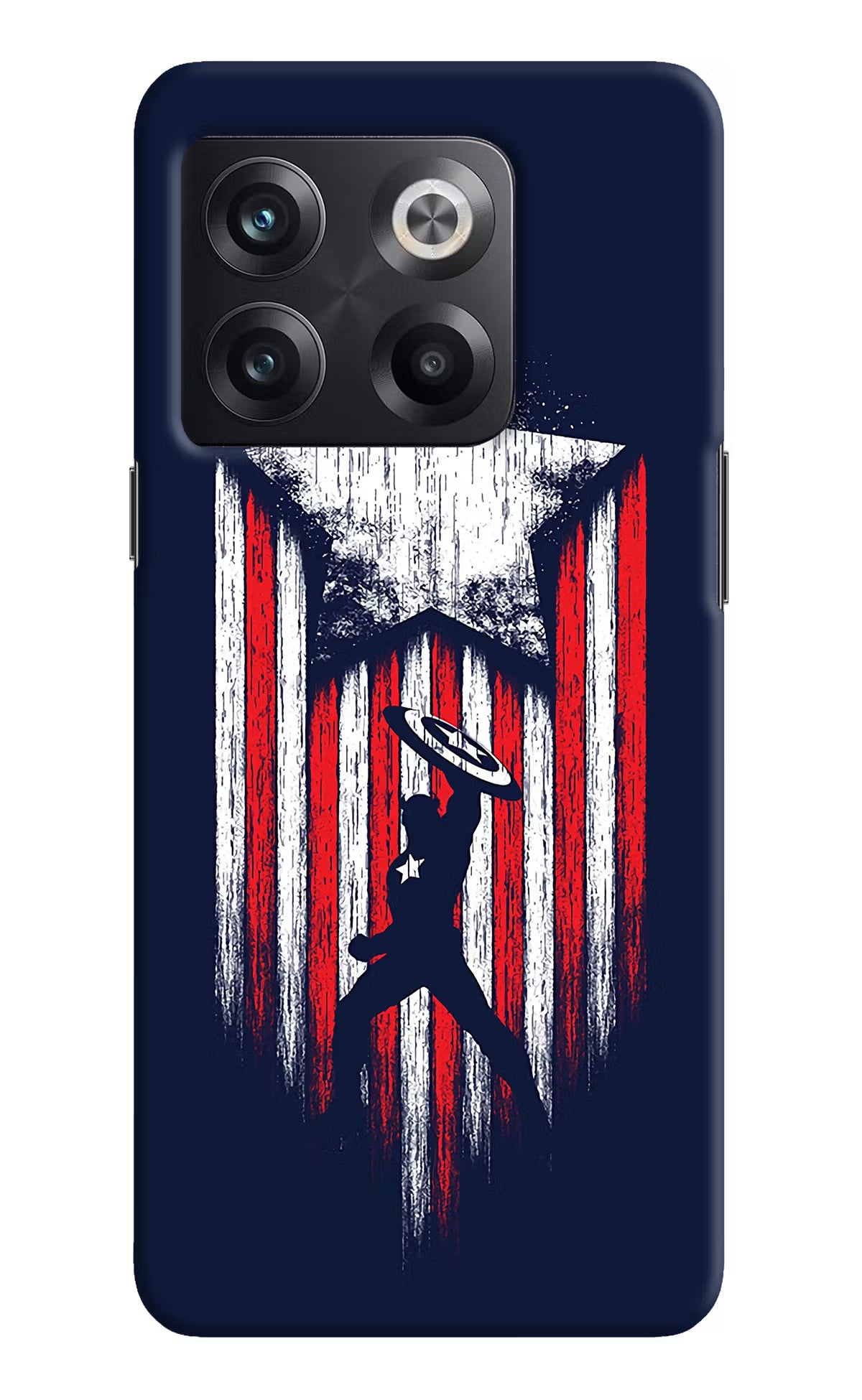 Captain America Marvel Art OnePlus 10T 5G Hard Case Back Cover by Casekaro