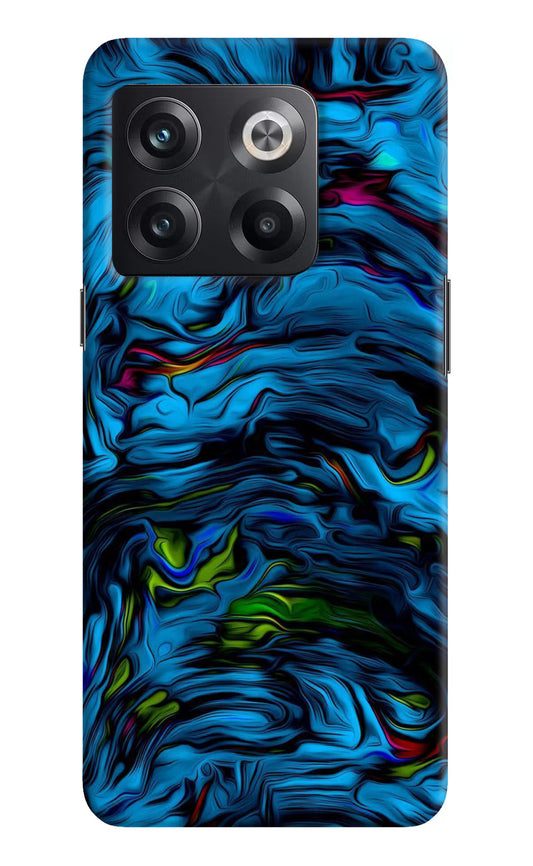 Dark Blue Abstract OnePlus 10T 5G Hard Case Back Cover by Casekaro