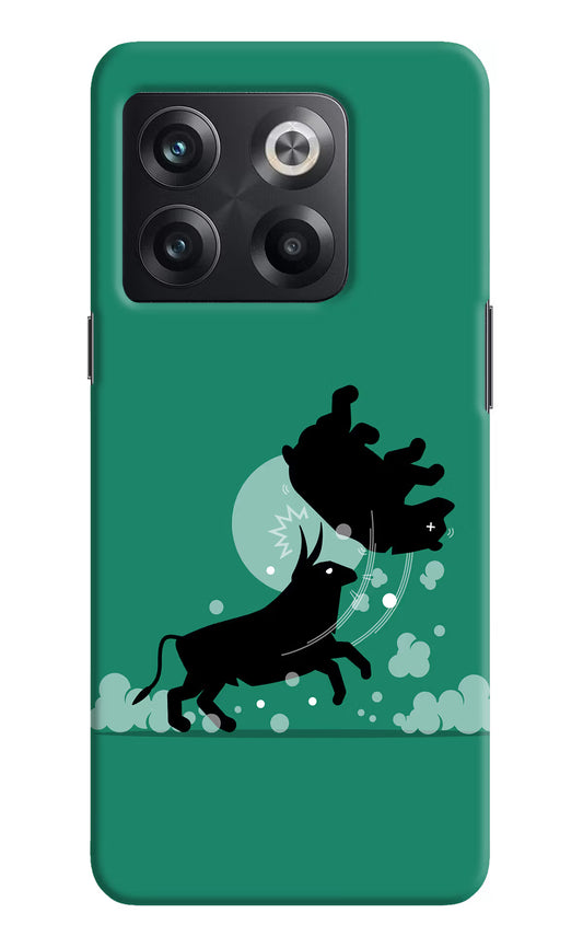 Bull Conqueror OnePlus 10T 5G Hard Case Back Cover by Casekaro