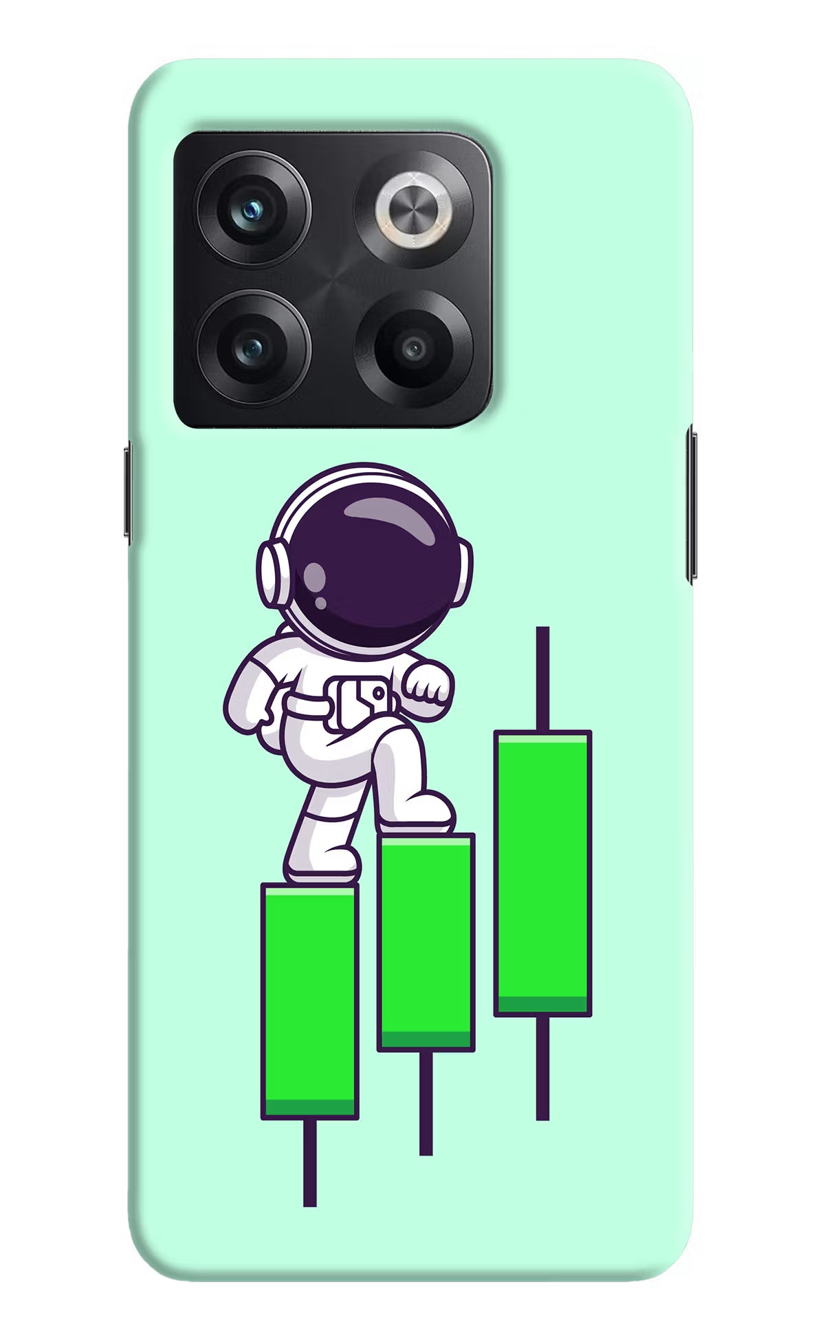 Astronaut Trader OnePlus 10T 5G Hard Case Back Cover by Casekaro