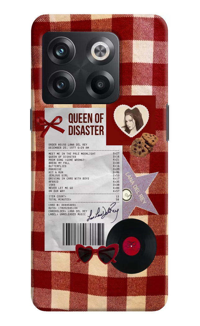 Queen of Disaster OnePlus 10T 5G Hard Case Back Cover by Casekaro