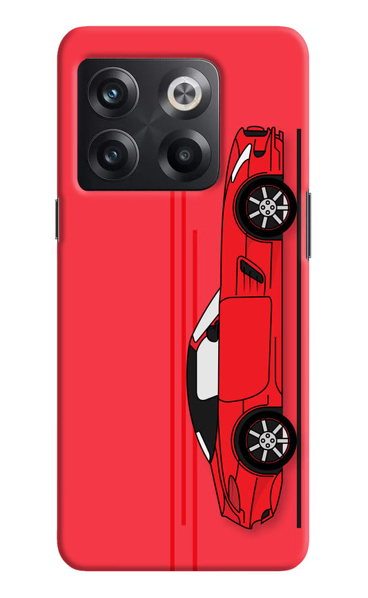Red Velocity OnePlus 10T 5G Hard Case Back Cover by Casekaro