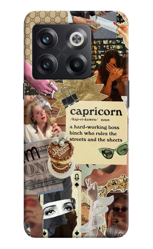 Capricorn Zodiac OnePlus 10T 5G Hard Case Back Cover by Casekaro