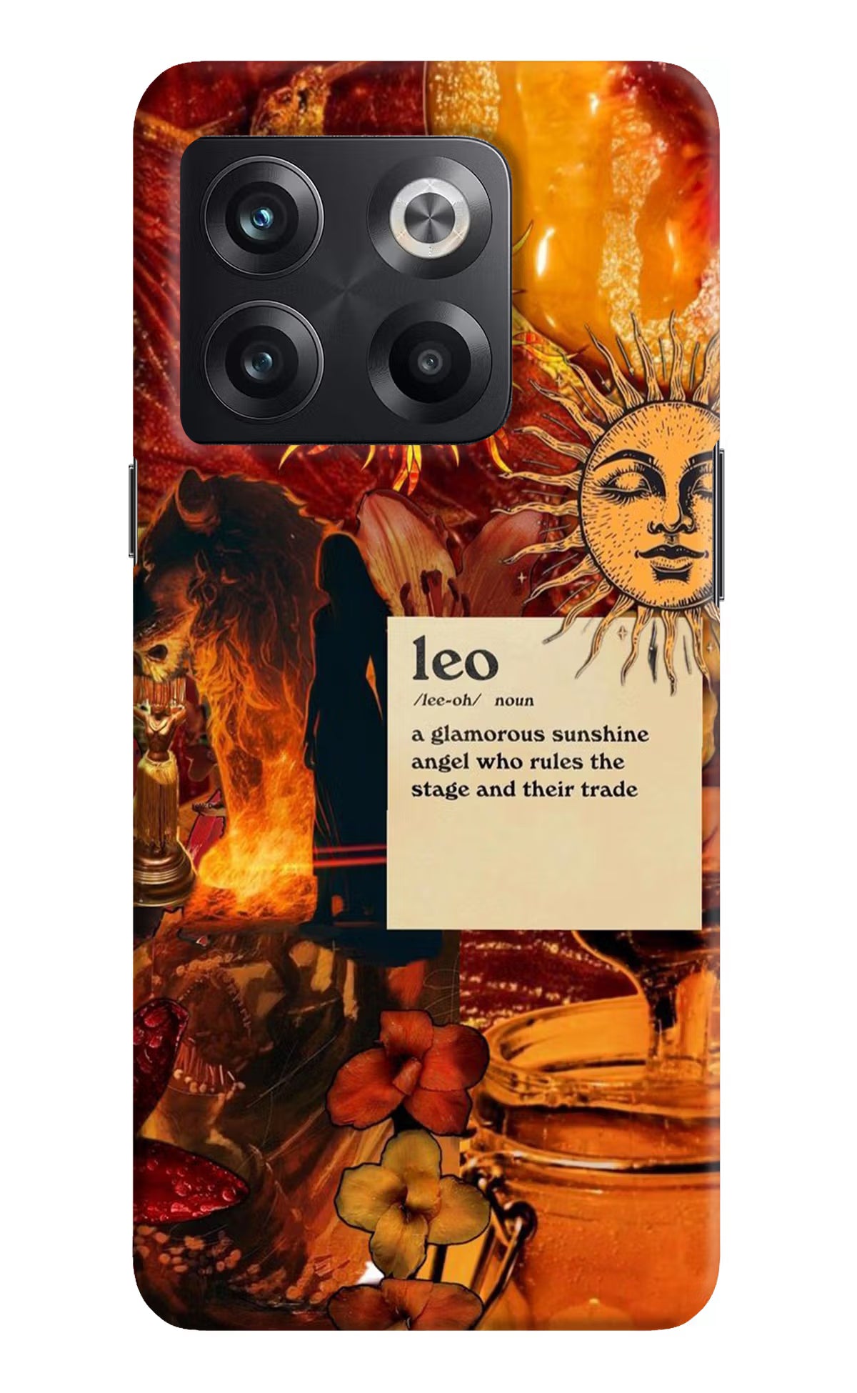 Leo Zodiac OnePlus 10T 5G Hard Case Back Cover by Casekaro