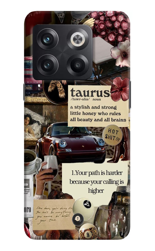 Taurus Zodiac OnePlus 10T 5G Hard Case Back Cover by Casekaro
