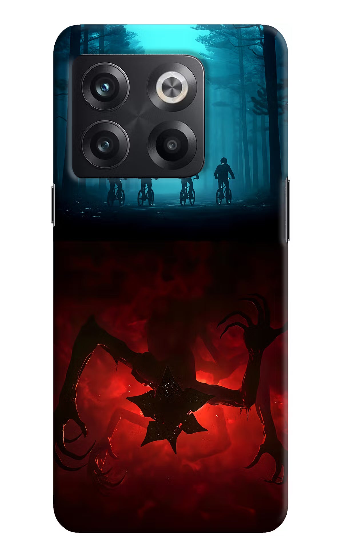 Ordinary Things Downside Up OnePlus 10T 5G Hard Case Back Cover by Casekaro