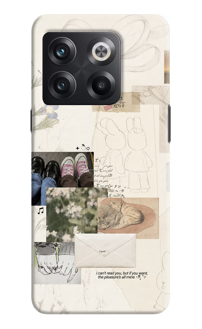 Soft Aesthetic OnePlus 10T 5G Hard Case Back Cover by Casekaro