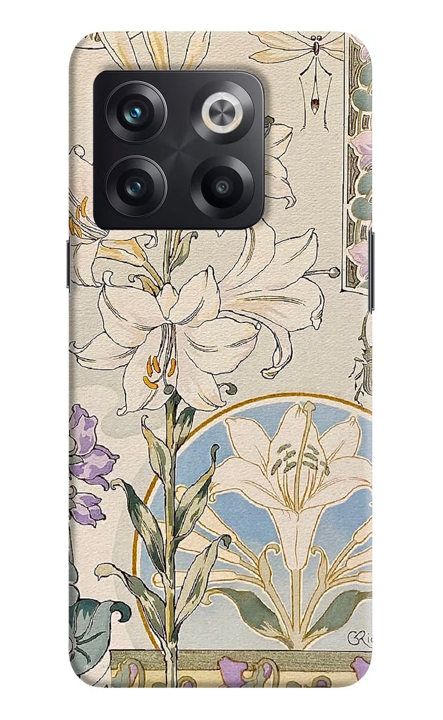 White Lily OnePlus 10T 5G Back Cover, Hard case