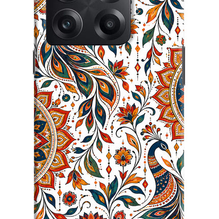 White Mayura OnePlus 10T 5G Back Cover